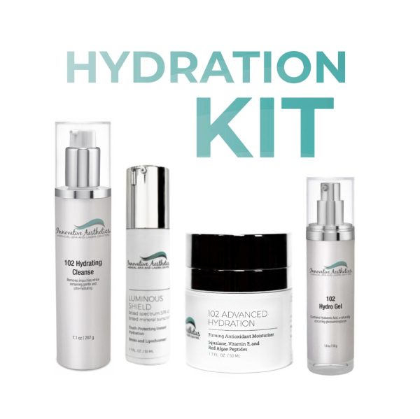 Hydration Kit: Skincare System- 102 Hydrating Cleanse, 102 Advanced Hydration, 102 Hydro Gel & Luminous Shield