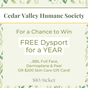 Donation Raffle: Make a Donation to Cedar Valley Humane Society for a chance to Win! (4 Winners)