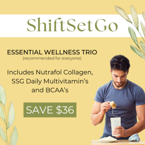 Essential Wellness Trio: Includes BCAA, Nutrafol Collagen and SSG Daily Multivitamin (Tax Included)