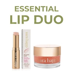 Essential Lip Duo - Includes Sara Happ Lip Scrub and Sara Happ Glow Balm (Tax Included)